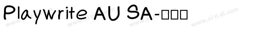Playwrite AU SA字体转换